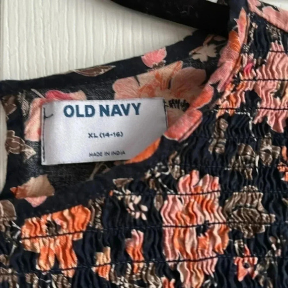 Old Navy Girls Ruffle Long Sleeve Floral Top size XL - Picture 2 of 5